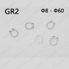  Titanium GR2 External Retaining Ring For Shaft Ф8mm - Ф60mm