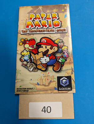 Paper Mario The Thousand Year Door - Gamecube - Manual Only **NO GAME!