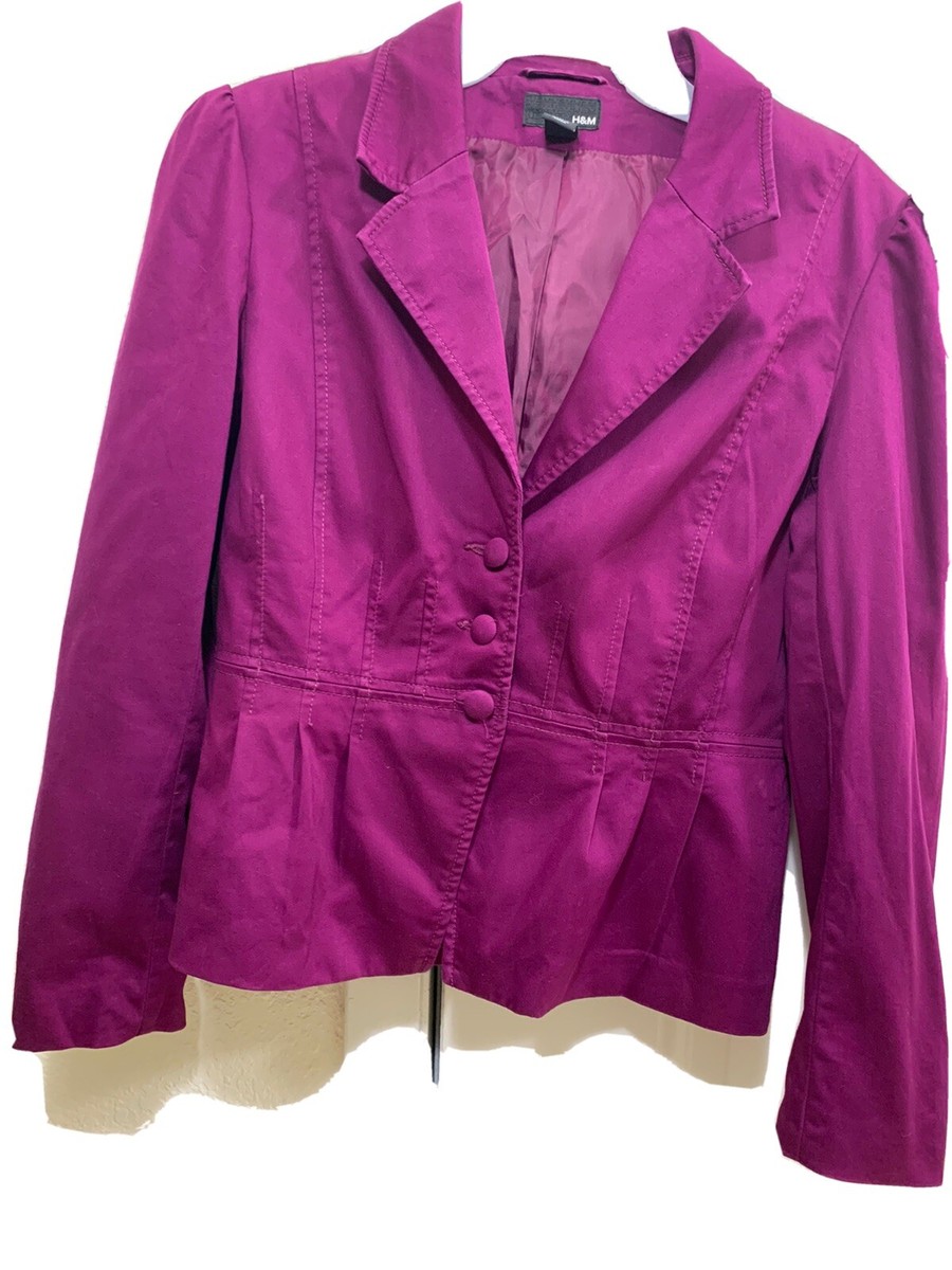 Pink Blazer H And M Purple Blazer H&M Womens Purple Blazer