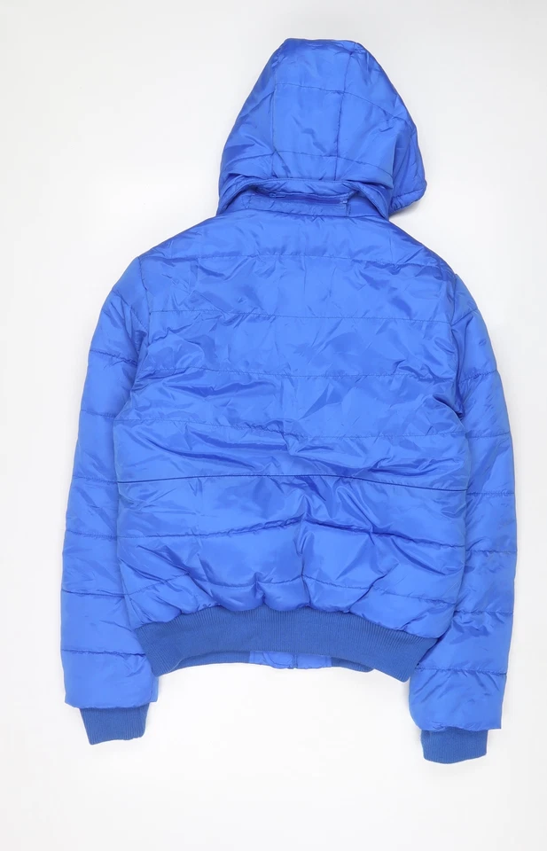 BC Collection Mens Blue Puffer Jacket Coat Size M Zip - Image 2 of 4