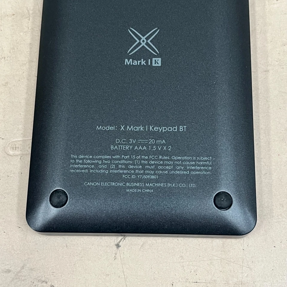 Canon X Mark I Keypad BT Calculator Wireless PC Mac Untested Bluetooth - Image 3 of 4