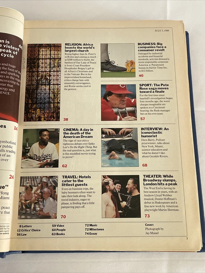 1989 July-September TIME Magazine #134 Bound Volume (BM137) - Image 4 of 4