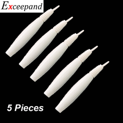 5 PCs Soft lure Worm Fishing Lure Float Swimbait Silicone Bionic Artificial Bait