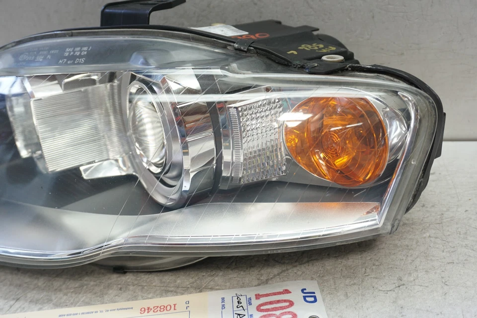 2005 2009 AUDI A4 S4 LEFT DRIVER XENON HEADLIGHT OEM JD108246 2006 2007 - Image 2 of 4