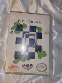 Pipe Dream Nintendo Entertainment System NES Case & Manual  1990