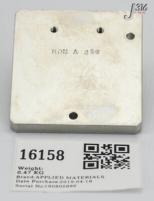 16158 APPLIED MATERIALS SHIM, RIGHT CLAMP, DXZ CHAMBER 0020-39254