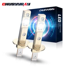 2X H1 LED Headlight White Light Lamp High Low Beam 12V 6000K Bulb 55W