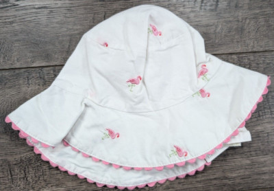 Baby Girl Clothes New Gymboree 0-12 Month Pink Flamingo Island Fun Sun Hat