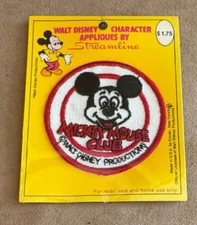 Mickey Mouse Club Walt Disney Character Appliques By Streamline Patch Vintage