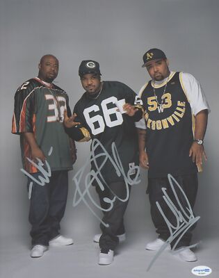 Westside Connection Autographed Signed 11x14 Photo W.C. Ice Cube Mack 10