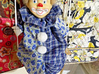 Rare Vintage Hanging Clown Doll on a Wooden Swing — photo 4