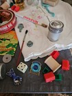 Vintage junk Treasures Lot 1940s To 1980s Antiques Tins, Games, Household Misc — photo 3