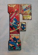 Marvel Avengers Captain America lettera da appendere a parete in metallo "F" (sigillata in fabbrica)