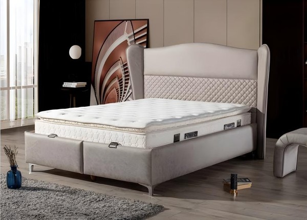 LuxuriöSes Boxspringbett Elegantes Design FüR HöChsten Komfort Stilvolles Wohnen-image