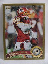 2011 Topps Santana Moss Topps Gold #d 1131/2011 SP Washington Redskins