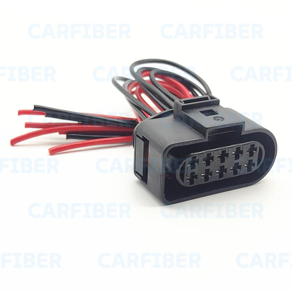 10-Way Front Headlamp Headlight Pigtail Connector For Volkswagen Jetta 2008-2021 - Image 2 of 4