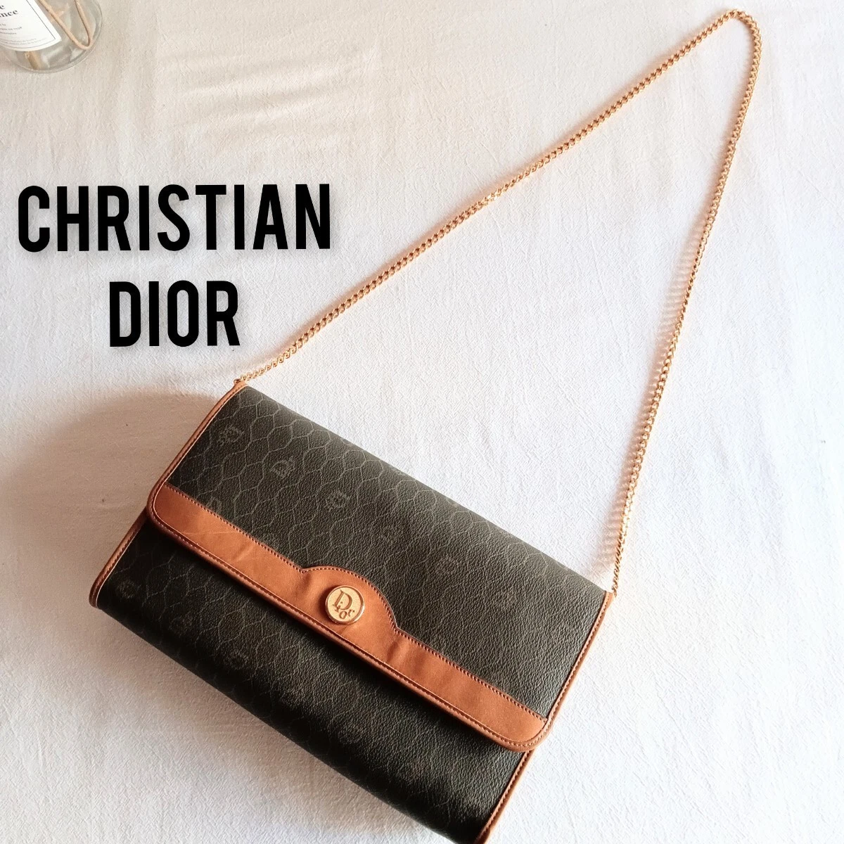 Sac bandoulière Dior Christian Dior vintage chaîne 2 voies pochette pochette sac ANCIEN B
