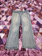 Vintage Y2K Flypaper Jeans Men's 36x32 Blue Bootcut Med wash Faded Denim Baggy