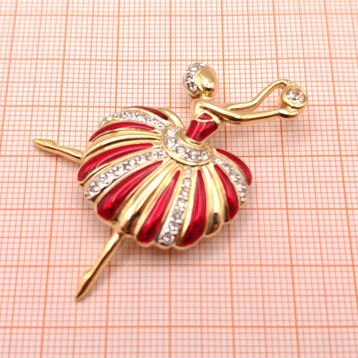 ⭐ Pierre Lang Brosche Anstecknadel Stecker Pin Anhänger Perle Stein Gold 060 ⭐