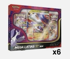 Pokemon TCG Mega Latias ex COLLECTION BOX CASE Factory Sealed 6 Boxes