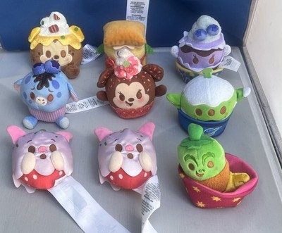 Disney Parks Munchlings Plush Lot Of 9 Ghost Piglet Cupcakes Alien