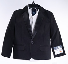 Nautica Black Tuxedo Suit For Child Kid Size 3T Jacket Shirt Only NWT Read