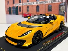 BBR 1/18 Ferrari 812 Competizione A Giallo Tristrato Ferrari P18209A1 Miniature