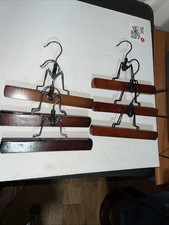 Lot 6 Vintage Wooden Pants Trouser Hangers
