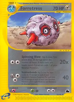 Forretress - 9/144 - Pokemon Skyridge Non-Holo Card LP