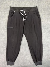 FIGS Jogger Pants Womens XL Black Technical Collection Scrub Cargo Medical