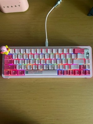 YUNZII Royalaxe Y68 Bluetooth Wireless RGB Pink Keyboard