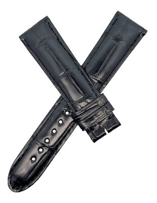 Montblanc Men's 19mm x 17mm Black Alligator Leather Watch Band FWE