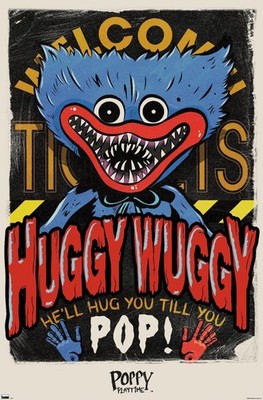 POPPY'S PLAYTIME - Mascot Horror Poster, Fandom, Huggy Wuggy Collectable