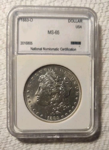 1883 o Morgan silver dollar NNC ms65