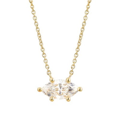 IGI Zertifikat 14K Gelbgold Lab Grown Diamant Collier MZ30414