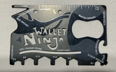18-in-1 Wallet Ninja Multi-Tool Card Pocket Size