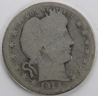 1914 S  Barber Quarter