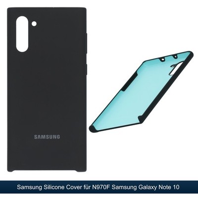 Original Samsung Galaxy Note 10 Silikon Hülle Case Backcover EF-PN970 schwarz