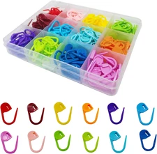 180PCS Stitch Markers, Knitting Crochet Locking Stitch Marker, Stitching Needle