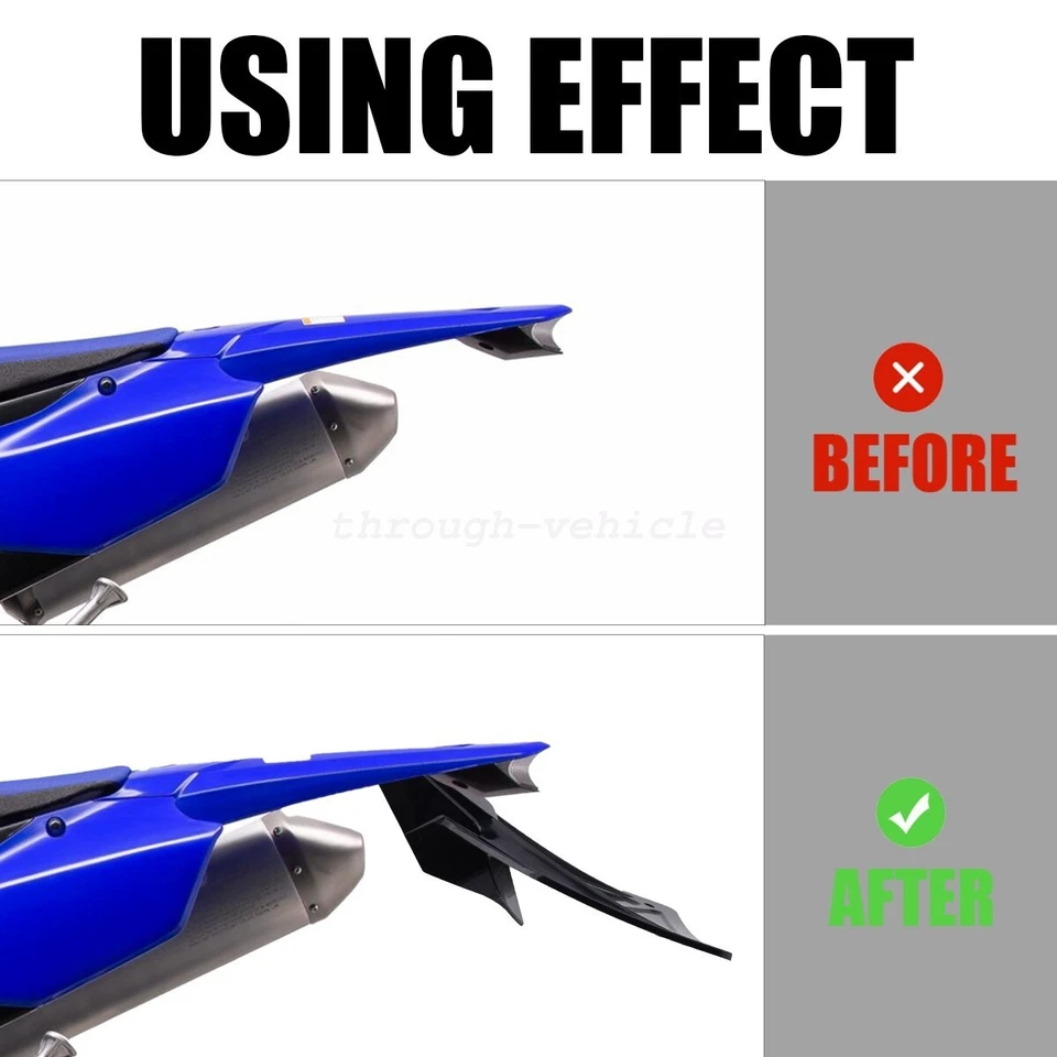 Yamaha WR250F/WR450F 2007-2024 matrícula/montaje de luz trasera/guardabarros trasero Foto 3 de 4