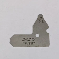 Lufkin 3/32" Radius Gage S-77 USA