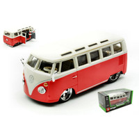 Vw Van Samba Cream 1:32 Burago Auto Stradali -D- Neues Modell