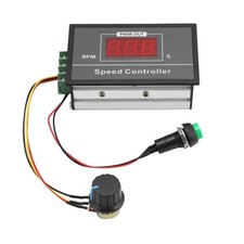 0-100% PWM DC Motor Speed Regulator 30A 6-60V w/ Start/Stop Switch & Display
