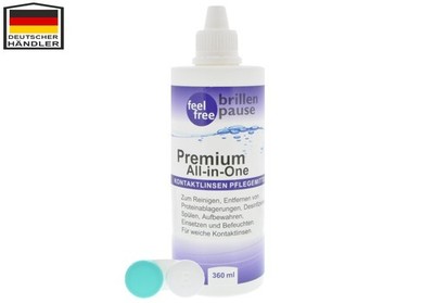1A feel free Premium All-In-One Kontaktlinsen Pflegemittel 1x 360ml 1 Behälter