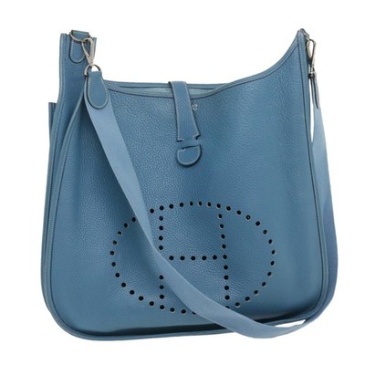 新品未使用　OVAL Shoulder Strap Bag meong blue Shoulder bag with Oval T and tassel Woman, Blue | TWINSET Milano