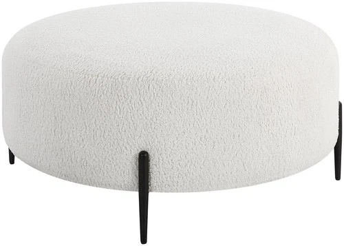 Uttermost 23778 Arles 40"W Standard Ottoman - White - Picture 2 of 5