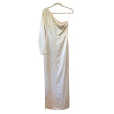 Reformation Women's NWT Winifred Satin Dress Fior Di Latte Size 2