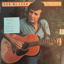 Don McLean Playin' Favorites Vinyl Record VG/VG UAG29258