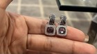 David Yurman 7mm Albion Drop Earrings Amethyst With Diamonds — photo 3