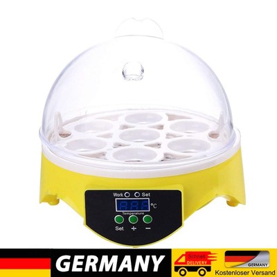 Mini 7 Egg Incubator Poultry Incubators Brooder Digital Temperature Controls